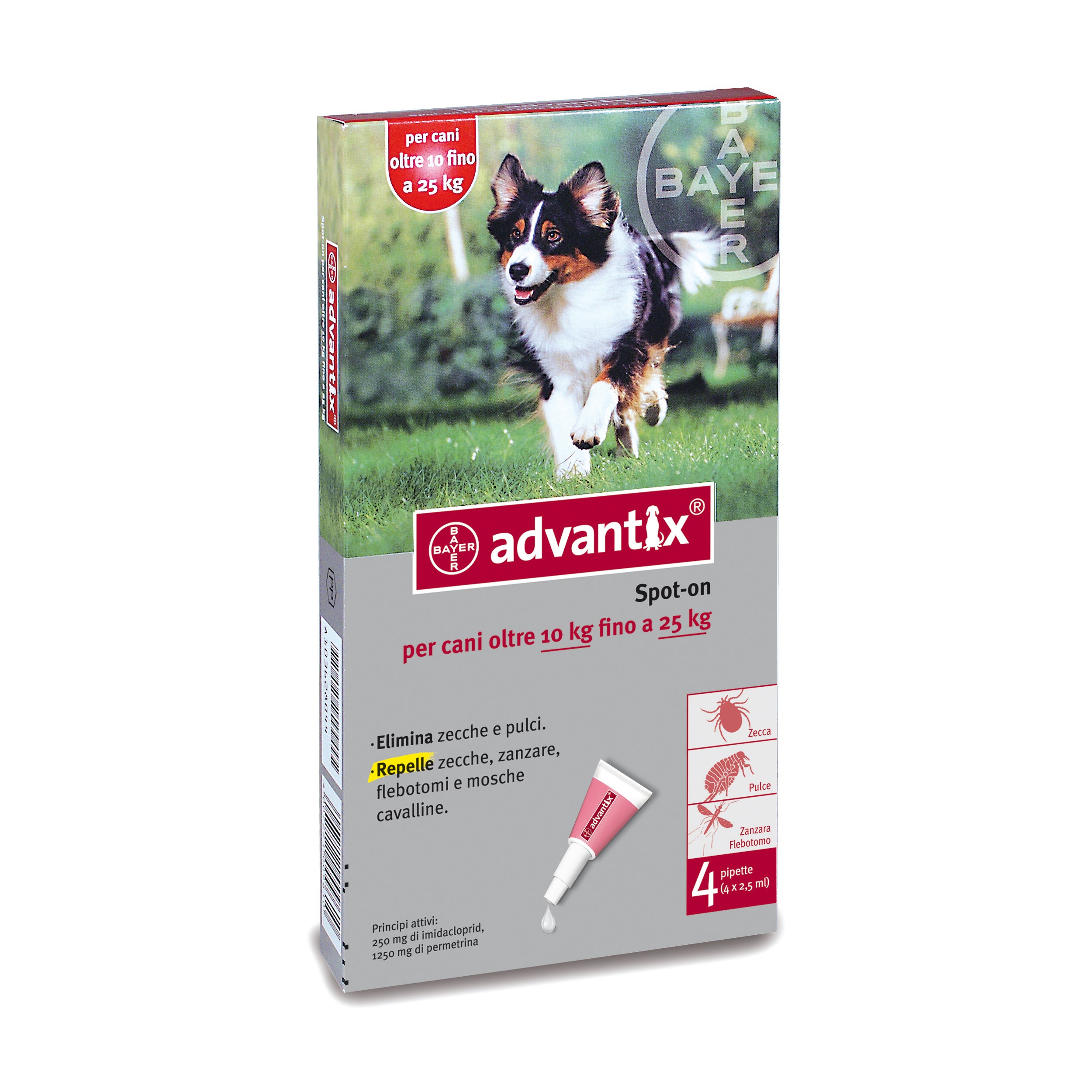 Advantix spot on*4pip 10-25kg - Scodinzolando