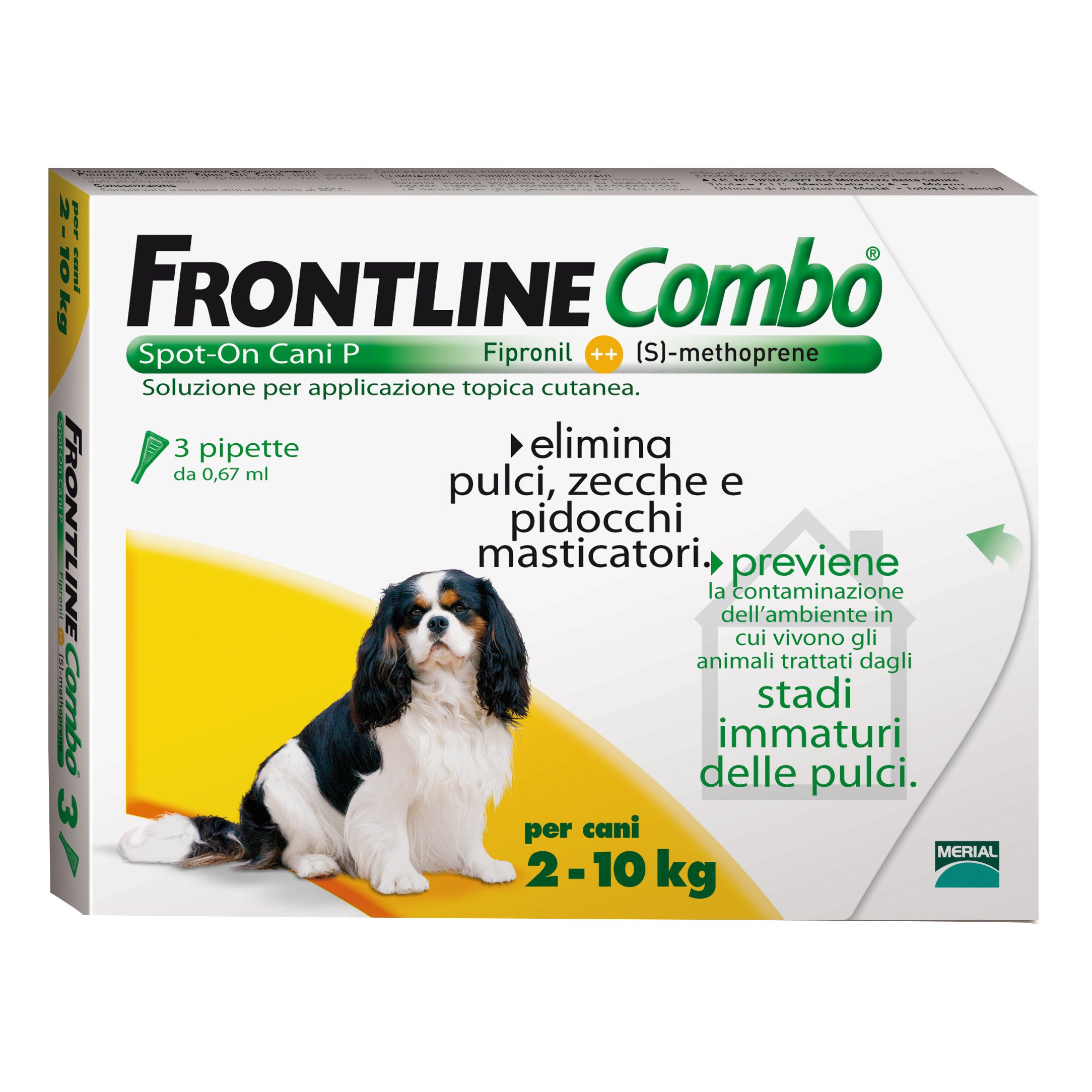 Frontline combo*3pip 2-10kg ca - Scodinzolando