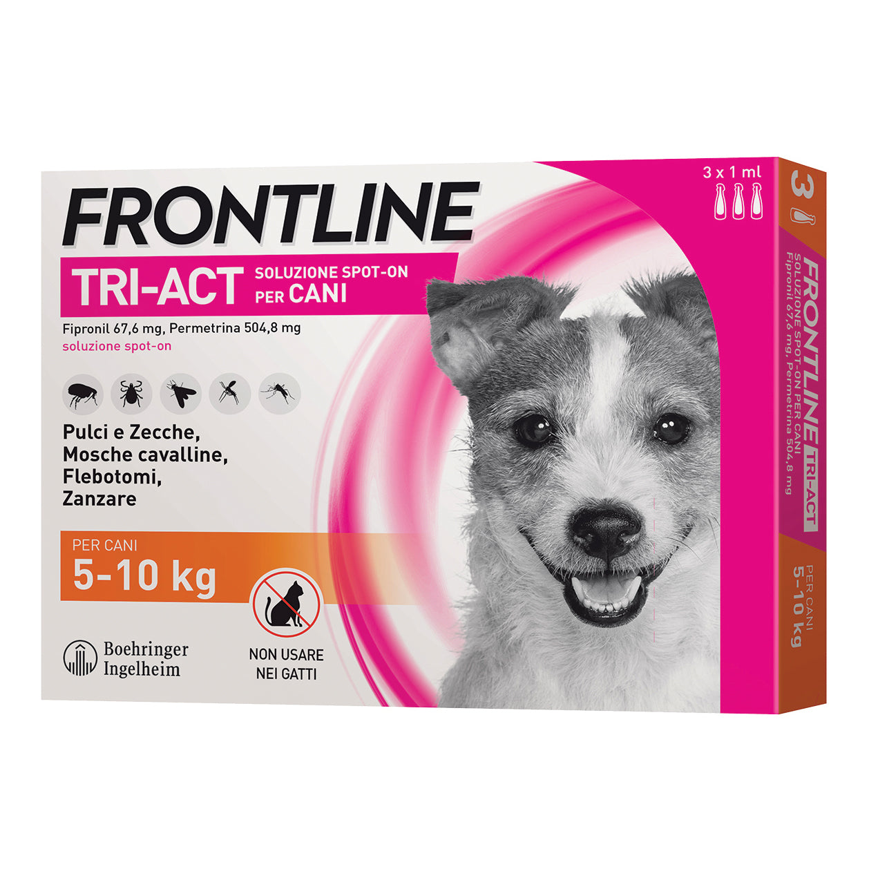 Frontline tri-act*3pip 5-10kg - Scodinzolando