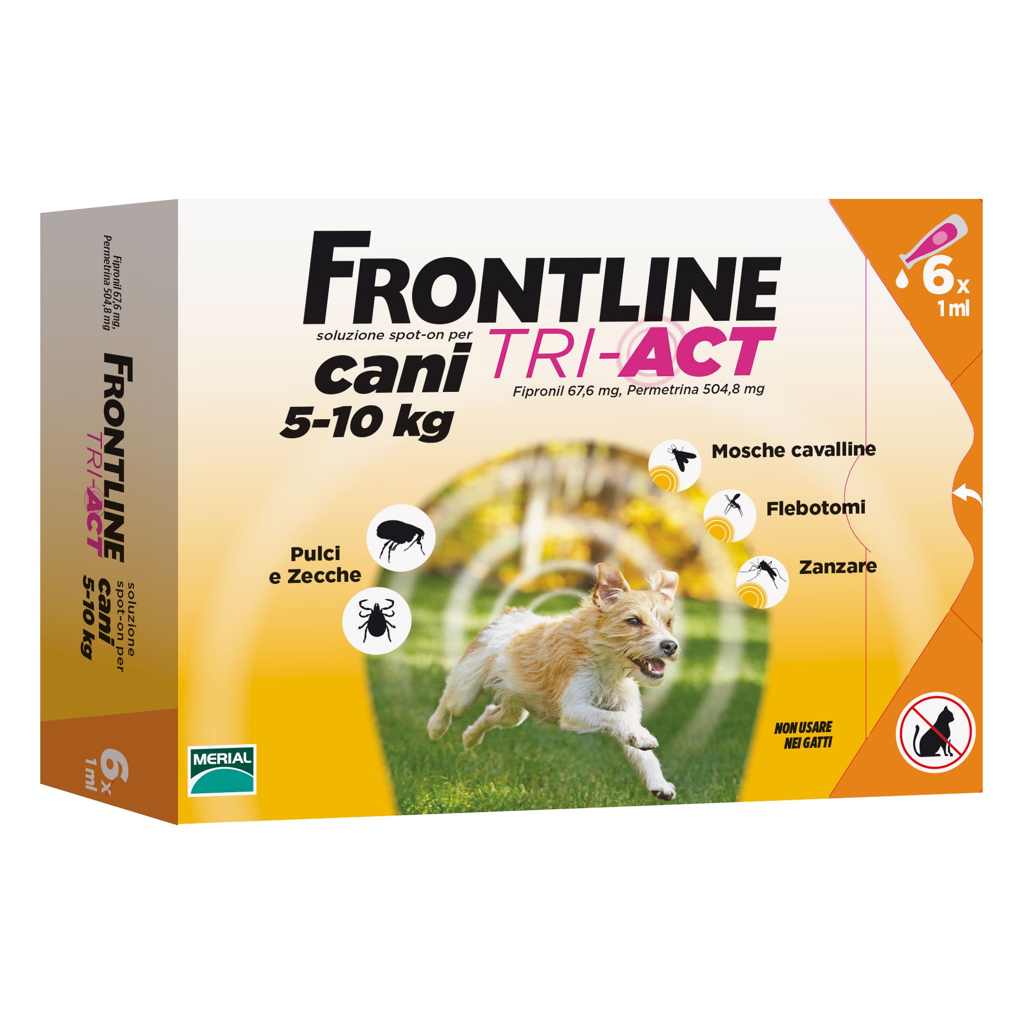 Frontline tri-act*6pip 5-10kg - Scodinzolando