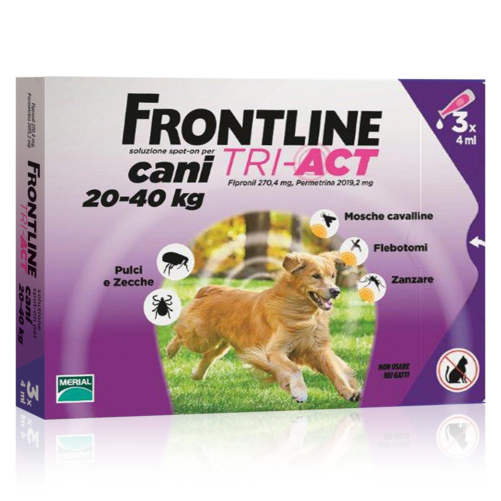 Frontline tri-act*3pip 20-40kg - Scodinzolando