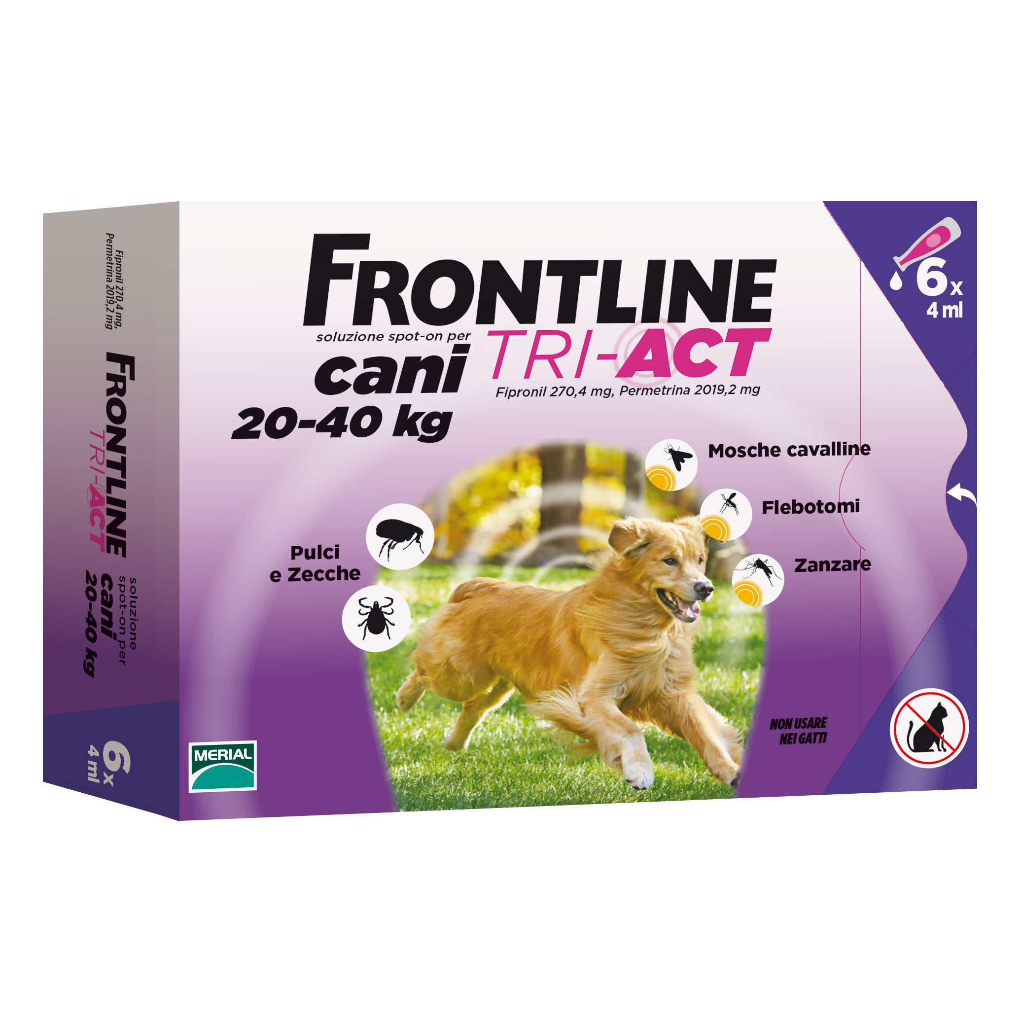 Frontline tri-act*6pip 20-40kg - Scodinzolando