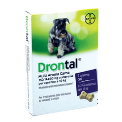 Drontal Multi per Carne - 2 Compresse per Trattamento Antiparassitario