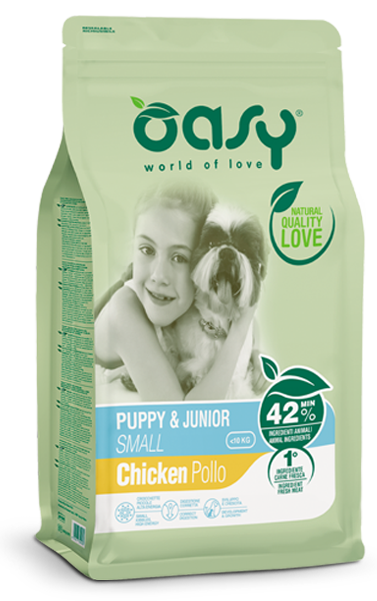 Oasy dry dog puppy & junior small 1 kg