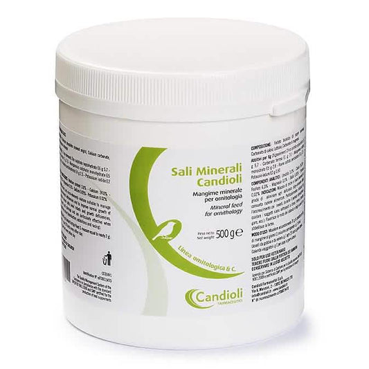 Candioli sali minerali ornitologici barattolo 500 g - Scodinzolando