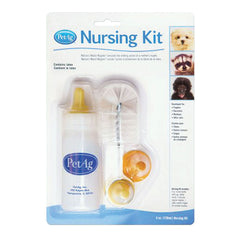 Nursing kit biberon da 120ml per animali + tettarelle di varie misure + scovolino per pulizia - Scodinzolando