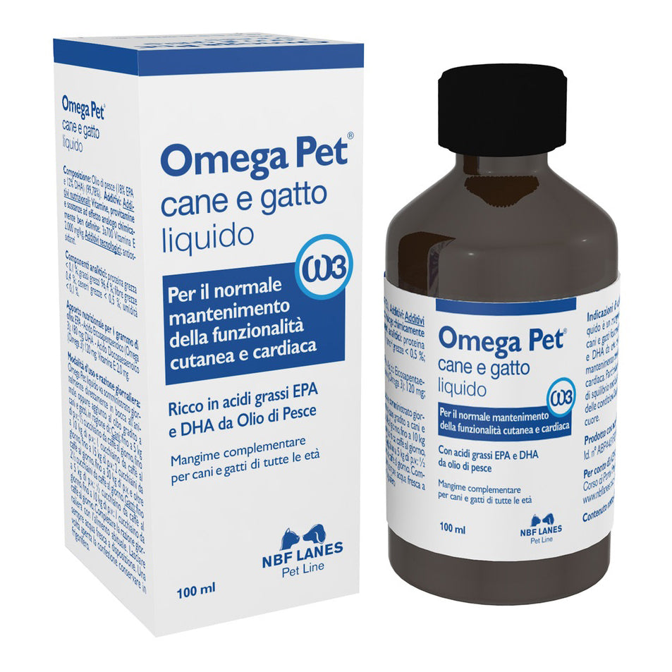 Omega pet olio flacone 100 ml - Scodinzolando