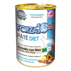 Pate' cavallo e riso 400 g cane microcaps
