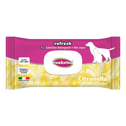 Inodorina salviette citronella 40 pezzi