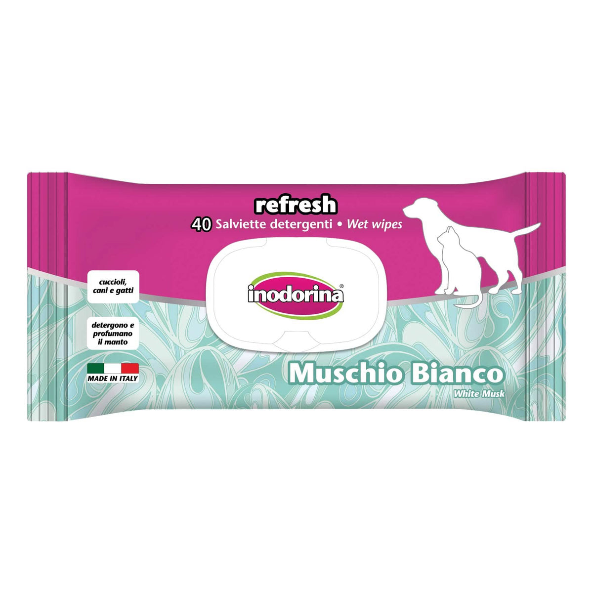 Inodorina salviette muschio 40 pezzi