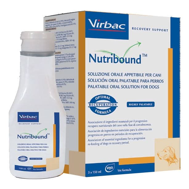 Nutribound soluzione orale appetibile per cane 3 flaconi da 150 ml - Scodinzolando