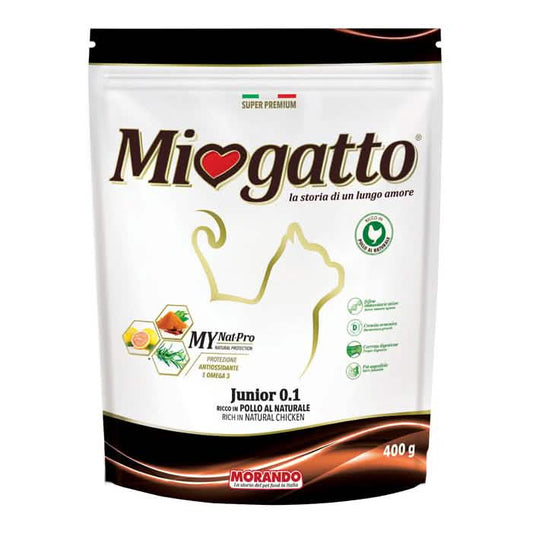 Miogatto junior 0,1 carni bianche 400 g - Scodinzolando