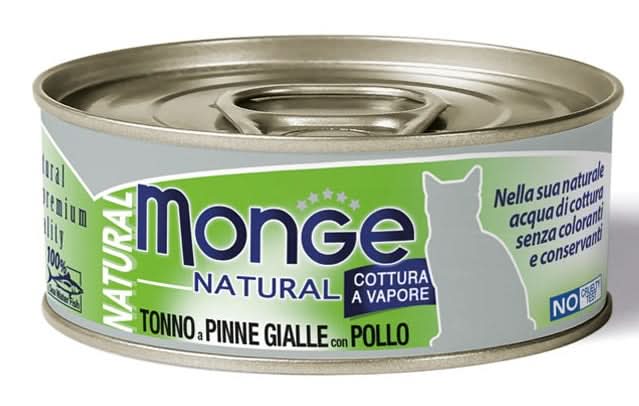 Monge natural quality gatto monge natural tonno del pacifico con pollo 80 g