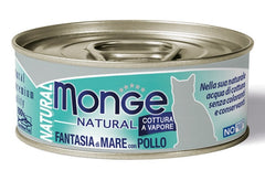 Monge natural quality gatto monge natural fantasia di mare con pollo 80 g