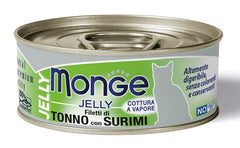 Monge natural quality gatto monge jelly filetti di tonno/surimi 80 g