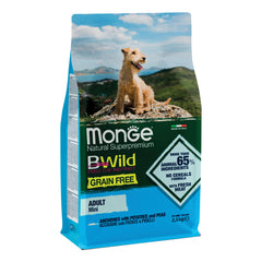 Monge grain free natural superpremium secco cane mini acciughe patate piselli (dal 15/12) 2,5 kg