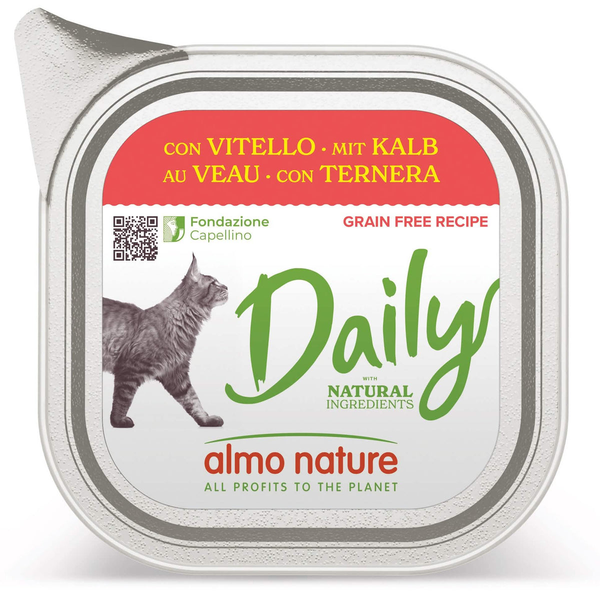 Daily menu cats vitello 100 g