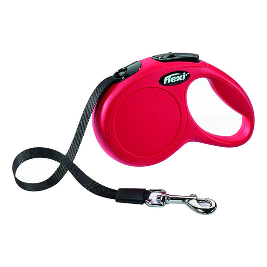 Flexi new classic in fettuccia xs 3m rosso