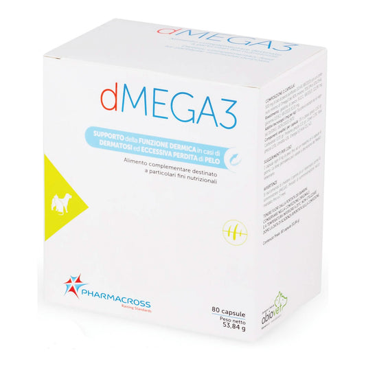 Dmega3 omega3 da olio di pesce 80 perle - Scodinzolando