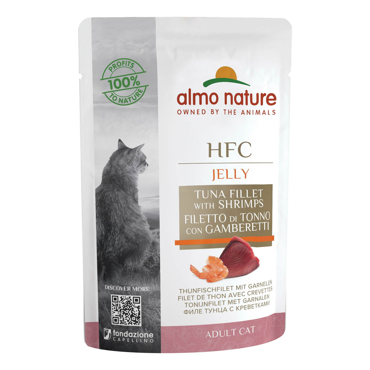 Classic gatto con tonno e gamberetti jelly