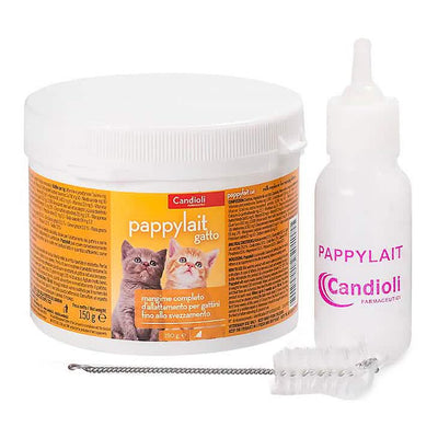 Pappylait gatto barattolo 150 g con biberon - Scodinzolando