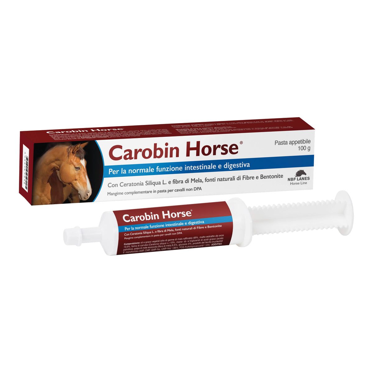 Carobin horse pasta appetibile siringa 100 g