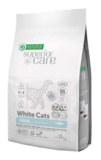 Nature's protection superior care cat white grain free herring adult all breeds 1,5 kg