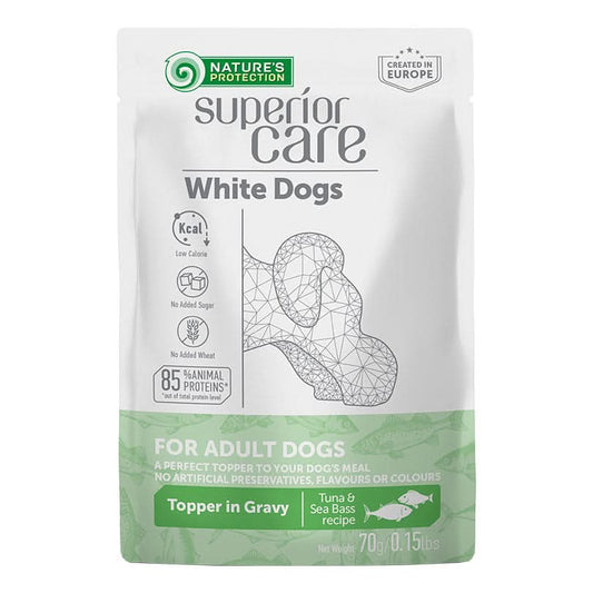 Nature's protection superior care dog white adult all breeds tuna&sea bass 70 g