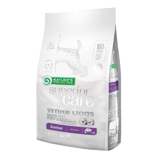 Nature's protection superior care dog white grain free salmon junior all breed 1,5 kg