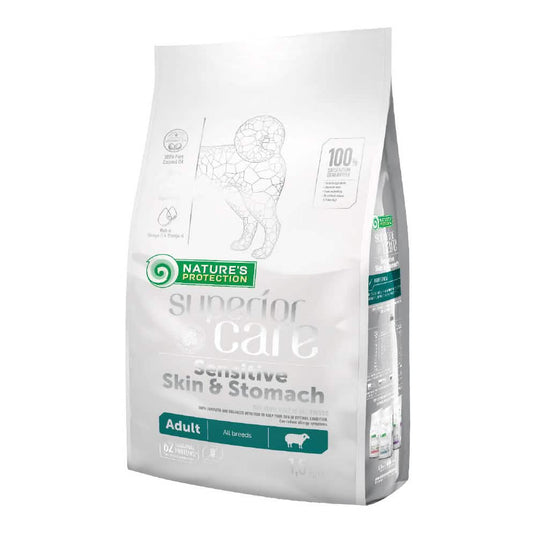 Nature's protection superior care dog sensitive skin&stomach lamb adult all breed 1,5 kg