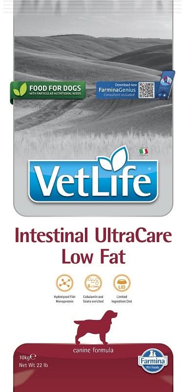 N&d vetlife dog intestinal ultracare low fat 10 kg