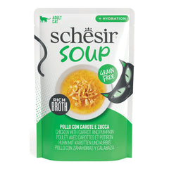 Schesir cat soup pollo con carote e zucca 40 g
