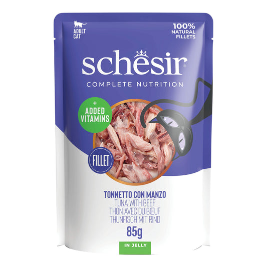 Schesir cat tonnetto con manzo busta 85 g