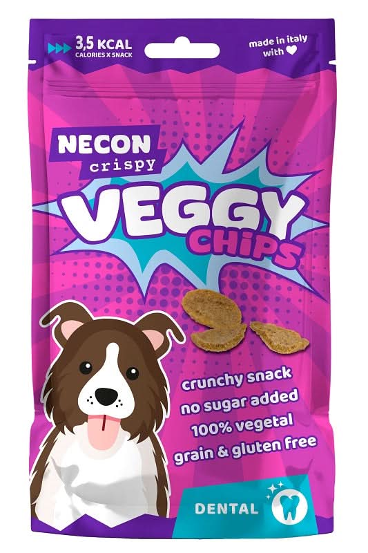 Necon crispy dog veggy chips dental 85 g
