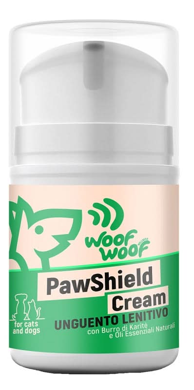 Woof woof wellness pawshield cream lenitiva zampe e pelle danneggiata 50 ml