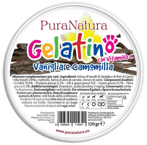 Gelatino vaniglia camomilla 120 g