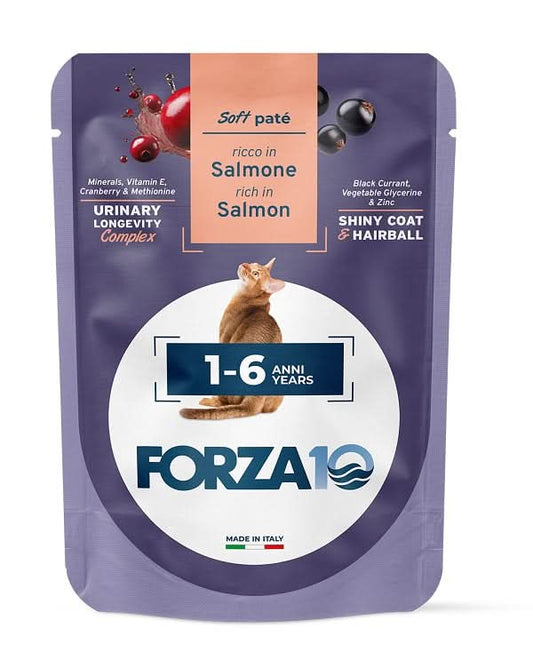 Forza 10 maintenance cat adult 1-6 anni salmone wet pate' 80 g