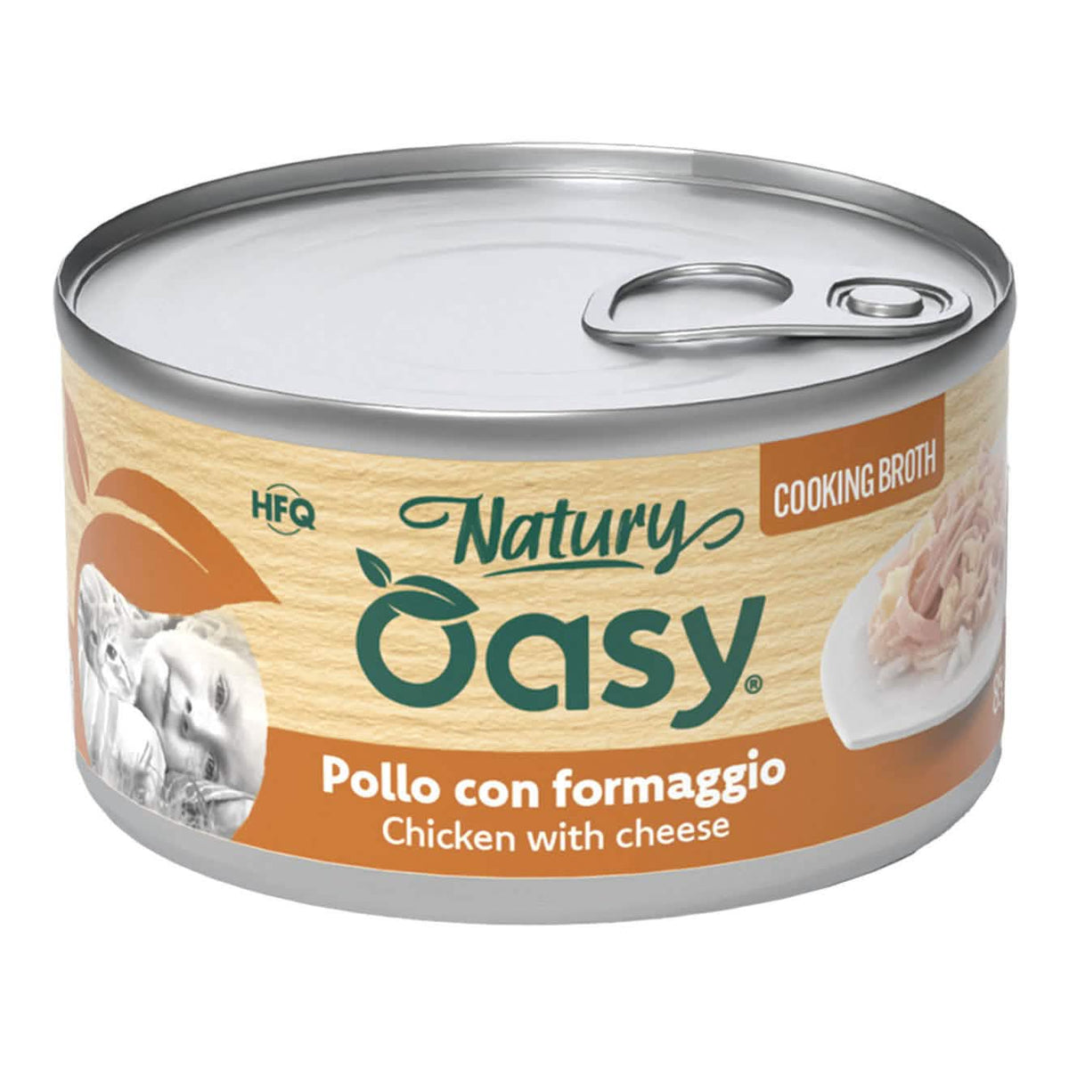 Oasy wet cat natury cooking broth pollo formaggio 85 g