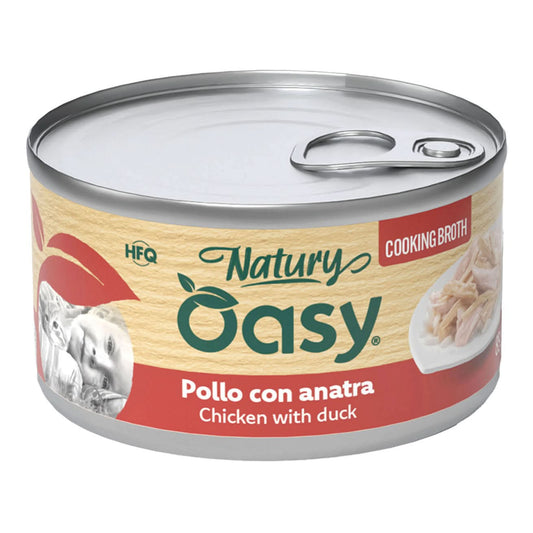 Oasy wet cat natury cooking broth pollo anatra 85 g