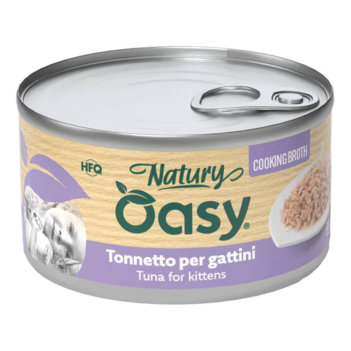 Oasy wet cat natury cooking broth tonnetto gattini 85 g