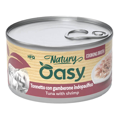 Oasy wet cat natury cooking broth tonnetto gamberone 85 g