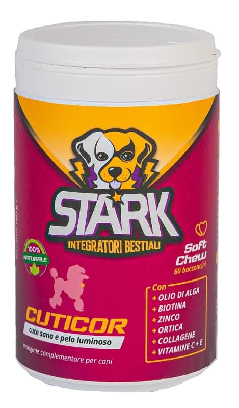 Stark integratori bestiali cuticor 60 soft chew