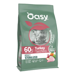Oasy dry cat superior adult sterilized tacchino 300 g