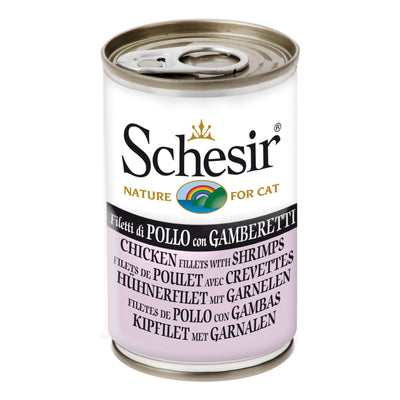 Schesir cat filetti di pollo con gamberetti 140 g