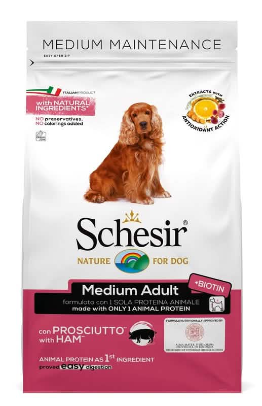 Schesir dry medium mantenimento prosciutto 3 kg