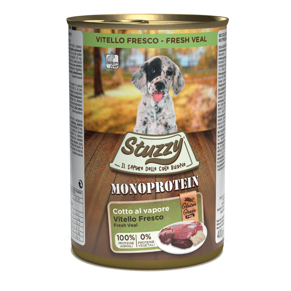 Stuzzy dog monoprotein puppy vitello fresco 400 g