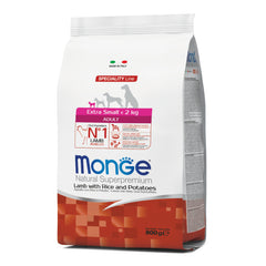 Monge extra small adult agnello riso & patate 800 g - Scodinzolando