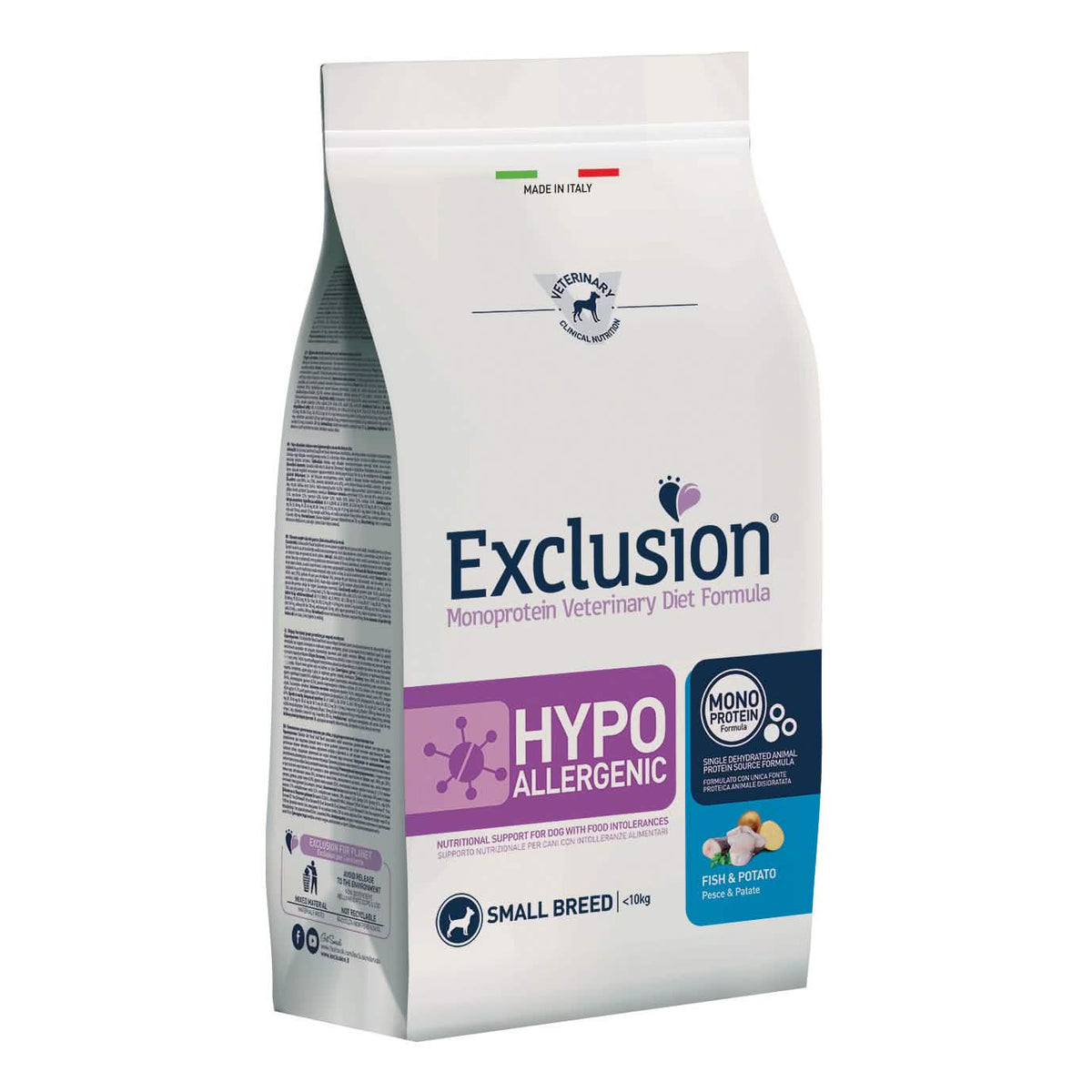 Exclusion diet hypoallergenic fish and potato small 2 kg