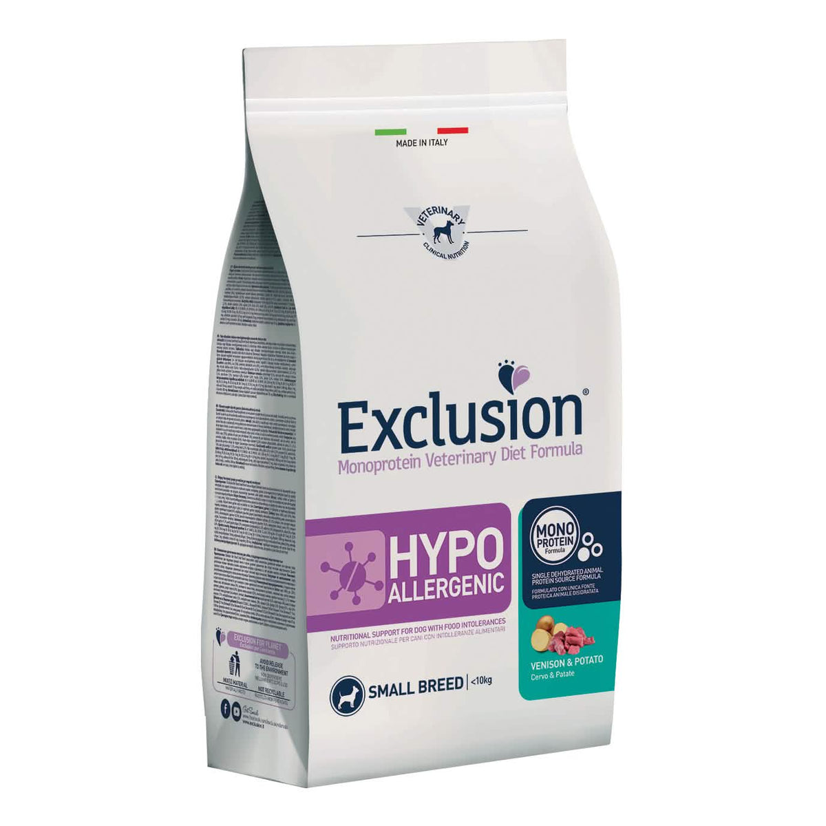 Exclusion diet hypoallergenic venison and potato small 2 kg