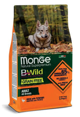 Monge bwild grain free anatra-patate 2,5 kg